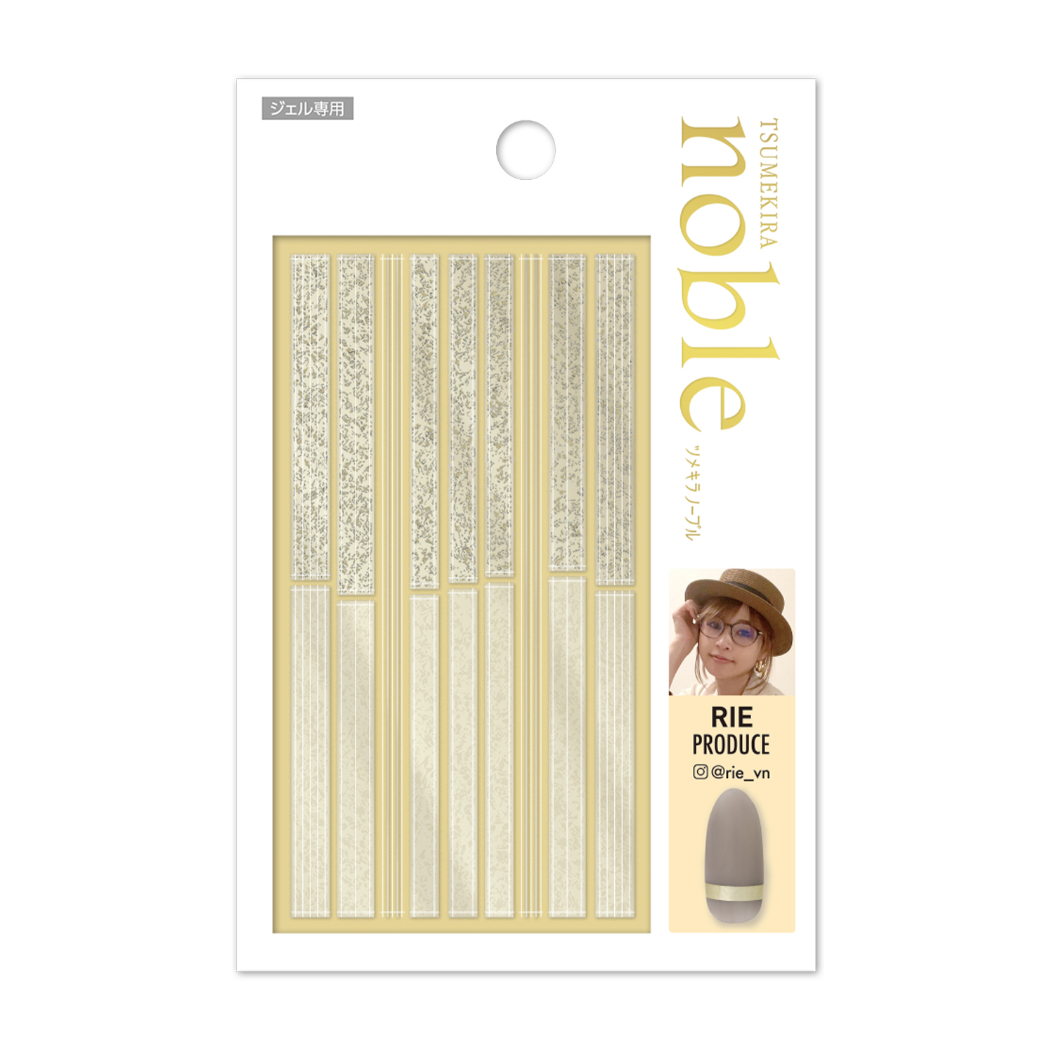 【お取り寄せ・返品不可】NO-RIE-101 TSUMEKIRA「ツメキラ」 【noble】 RIEプロデュース1 silk line (ジェル専用) (枚)