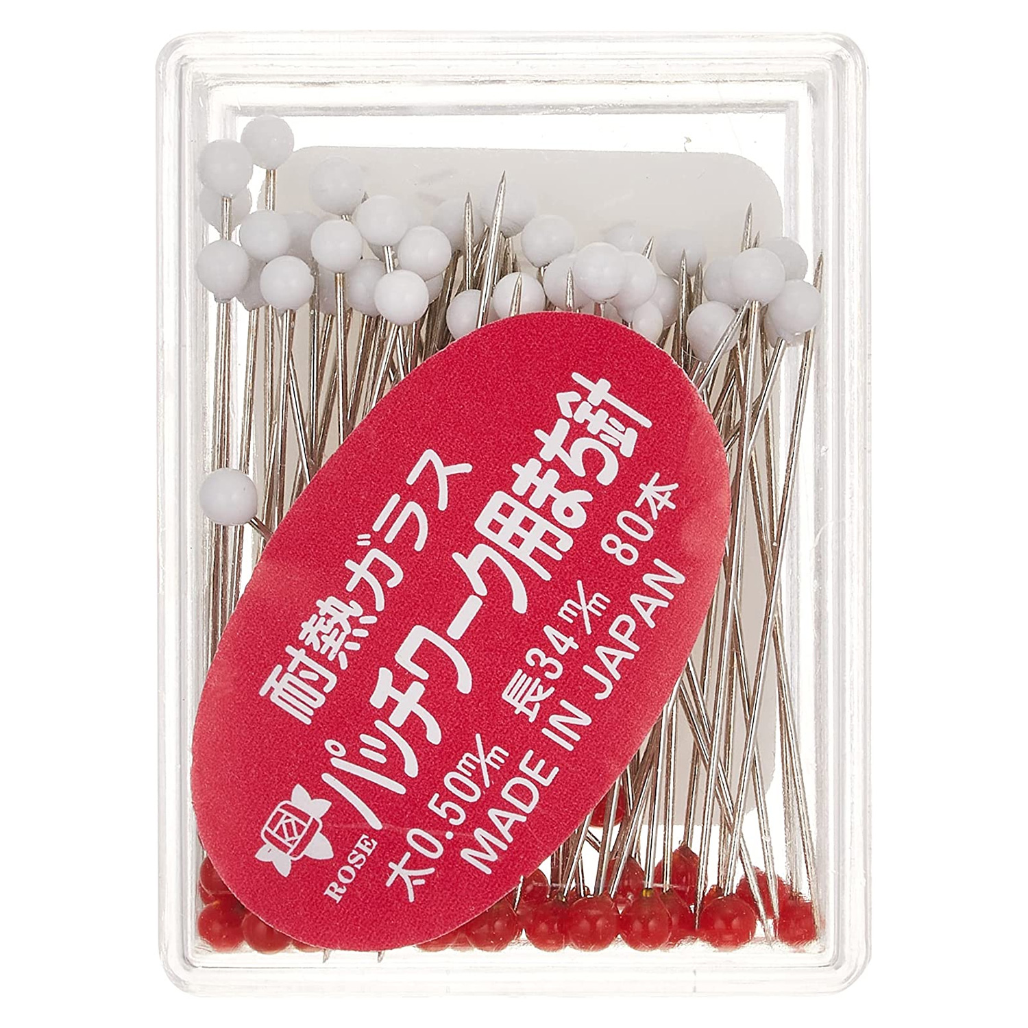 P3-1 Heat-Resisting Glass Ball Marking Pins for Patchwork, 80pcs (pcs)