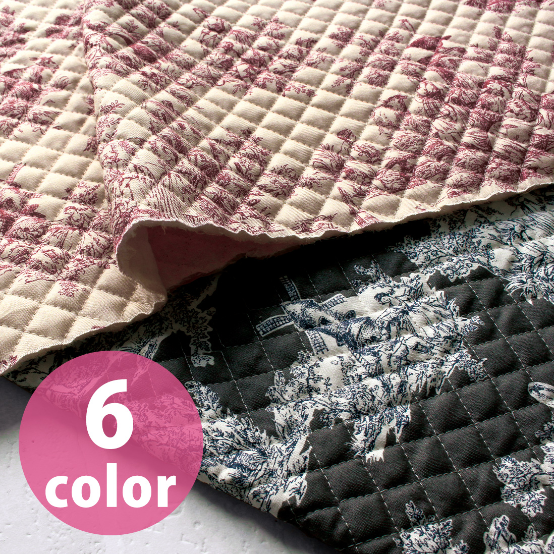 QIL101 TOILE DE JOUY Quilting -トワルドジュイキルティング- ランドスケープ m単位 (m)