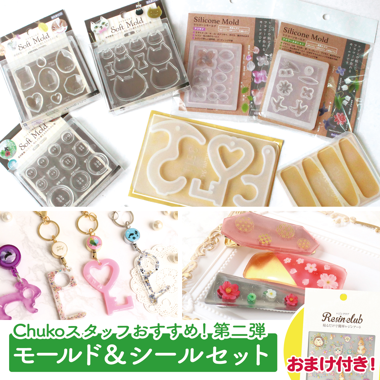 【standard】REJIN-SET-D　Resin mold & seal set (set)