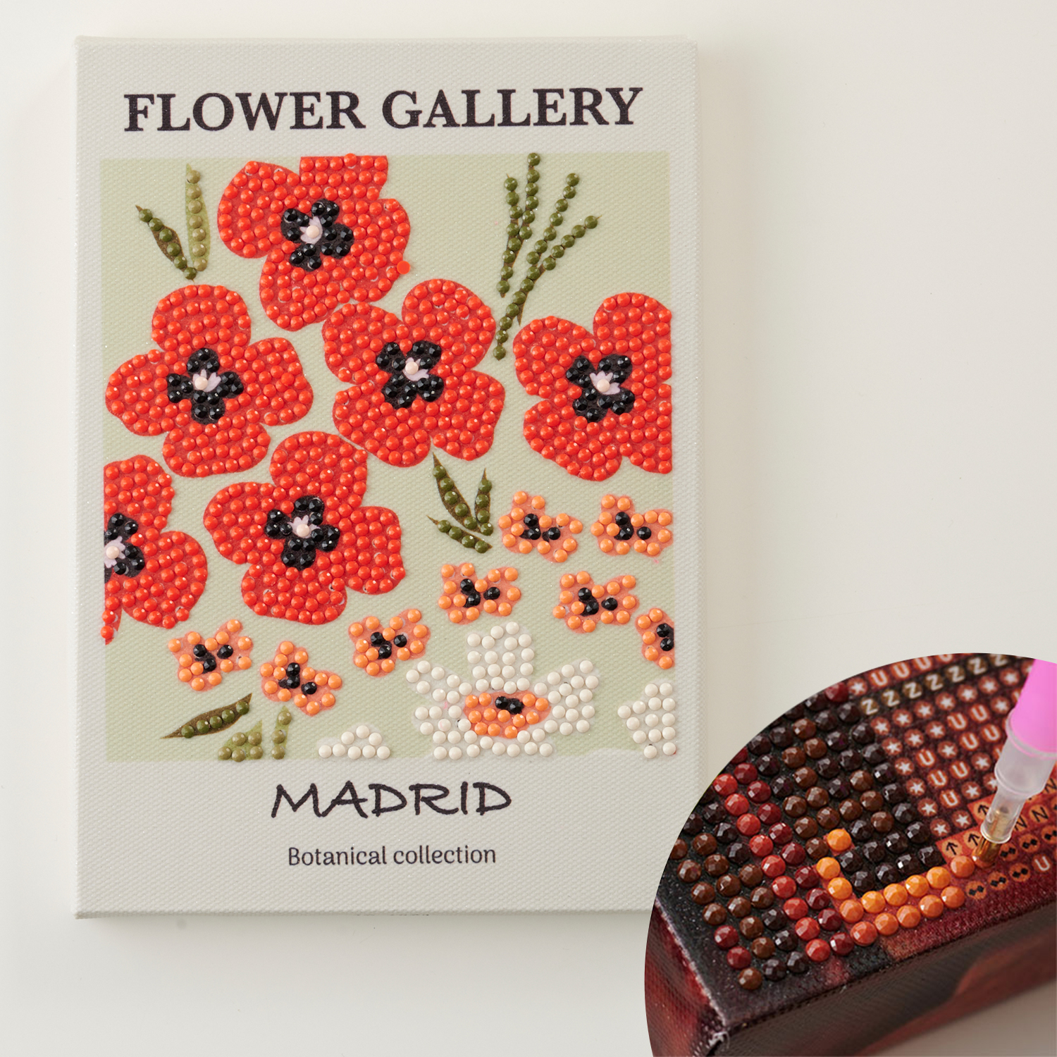 T10-4261 Diamond Painting Botanical "Madrid" beads kit (pack)