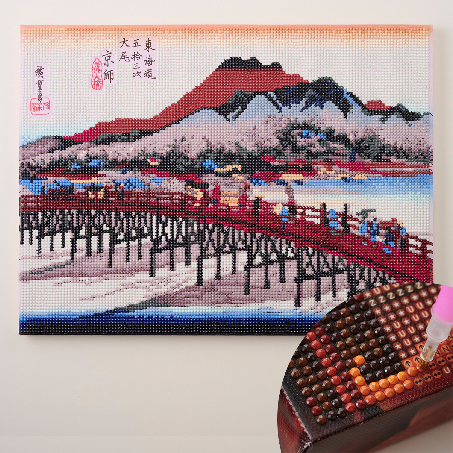 T10-4849 Diamond Painting, Ukiyo-e Collection, beads kit (pack)