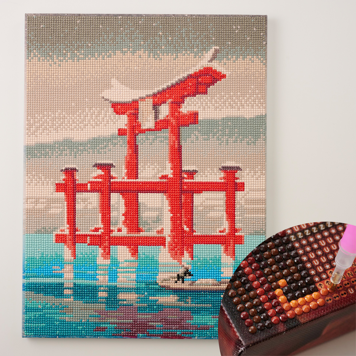 T10-4851 Diamond Painting, Ukiyo-e Collection, beads kit (pack)