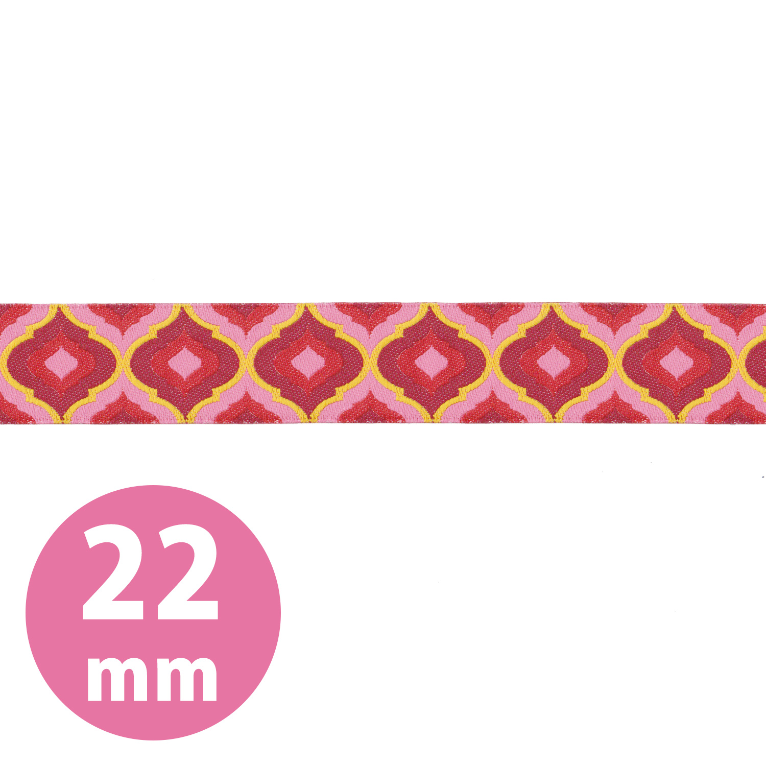 TK22-22 Renaissance Ribbon USA Import TULA PINK 22mm Width 1m/unit (m)