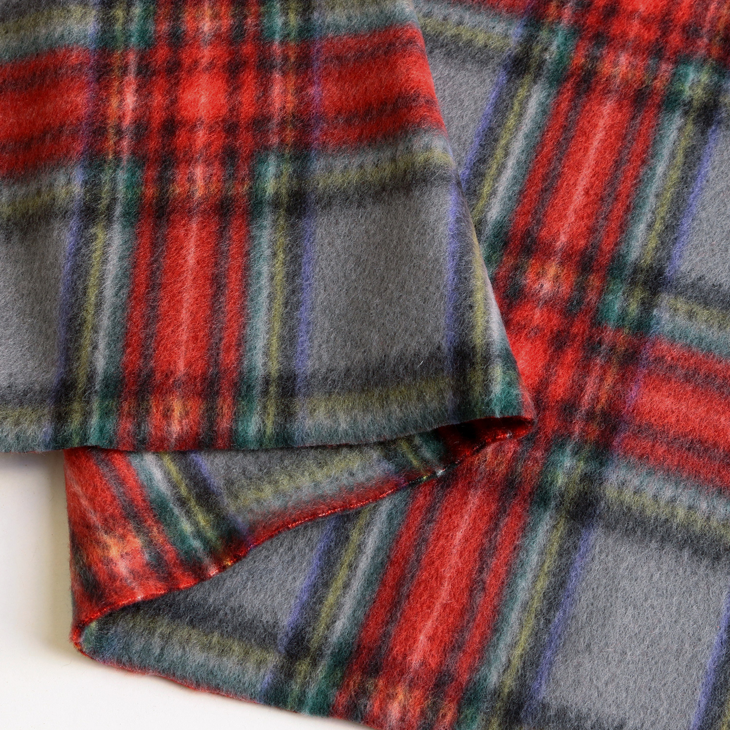 MF70000-V Fleece Pattern Check approx. 150cm width 1m unit(m) / NIPPON ...