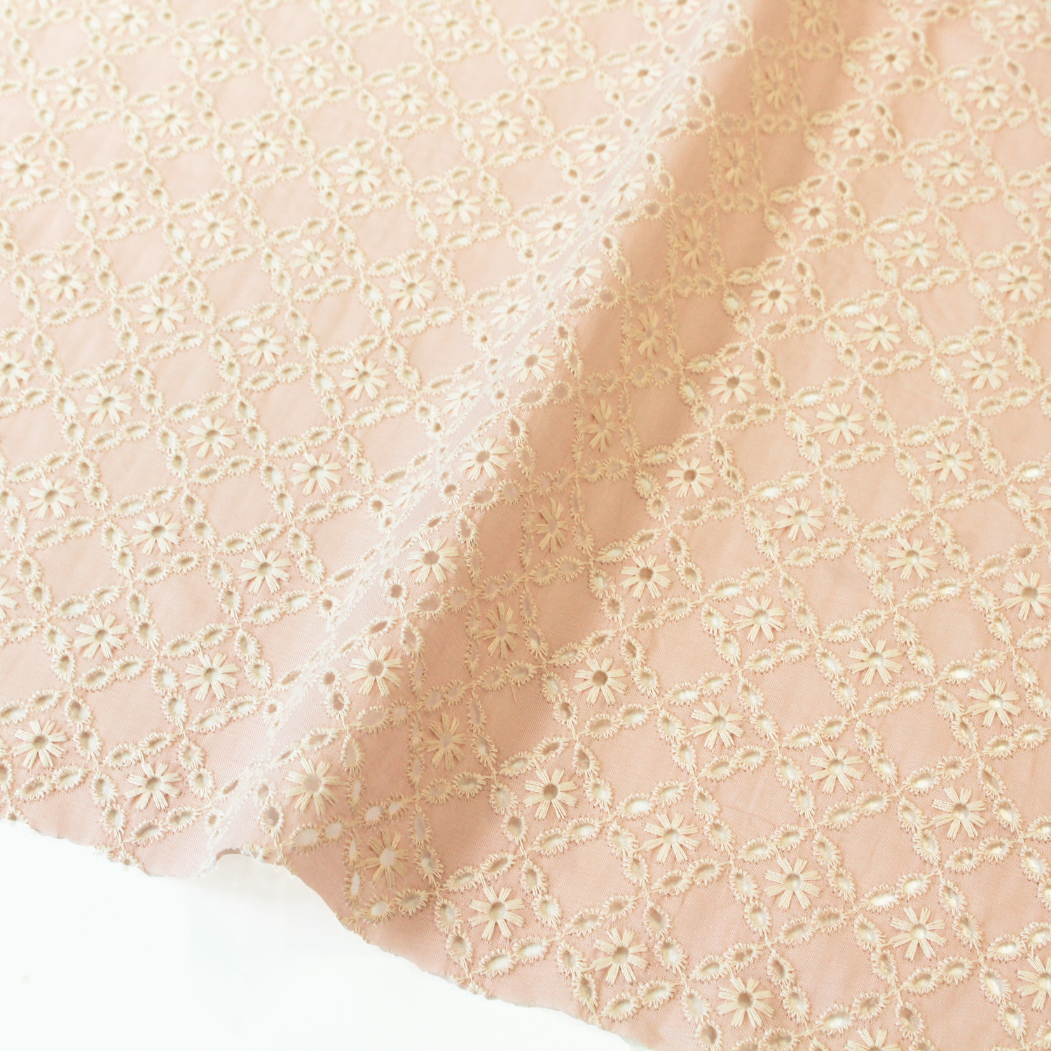 No. 765 幅広い 刺繍 チュールレース パール付き  1m 最大700円OFFクーポンチュール レース フラワー 約65mm