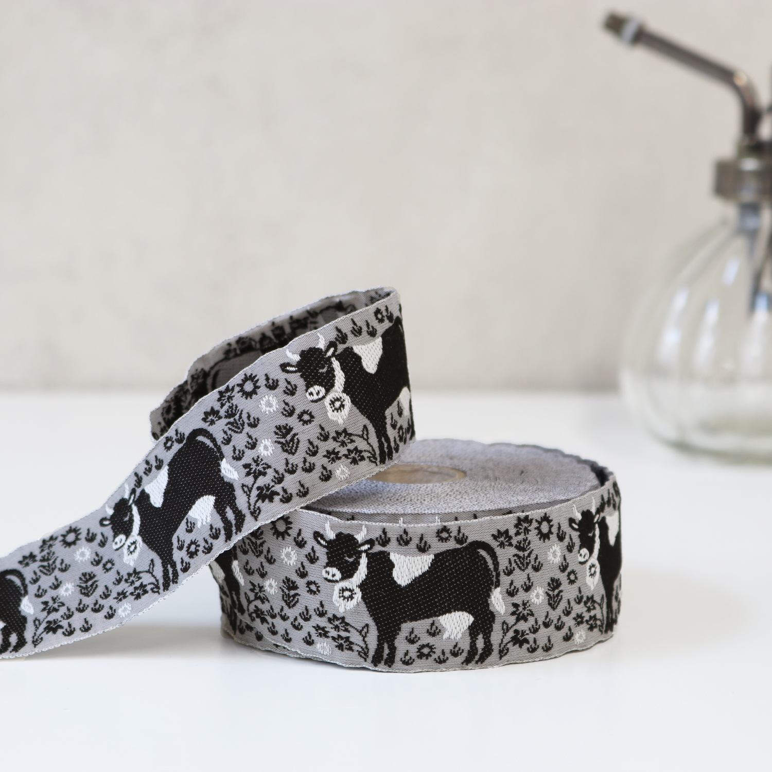 PAU100612-6 KAFKA Ribbon from Germany Width 3.2cm 50cm/unit(pcs)