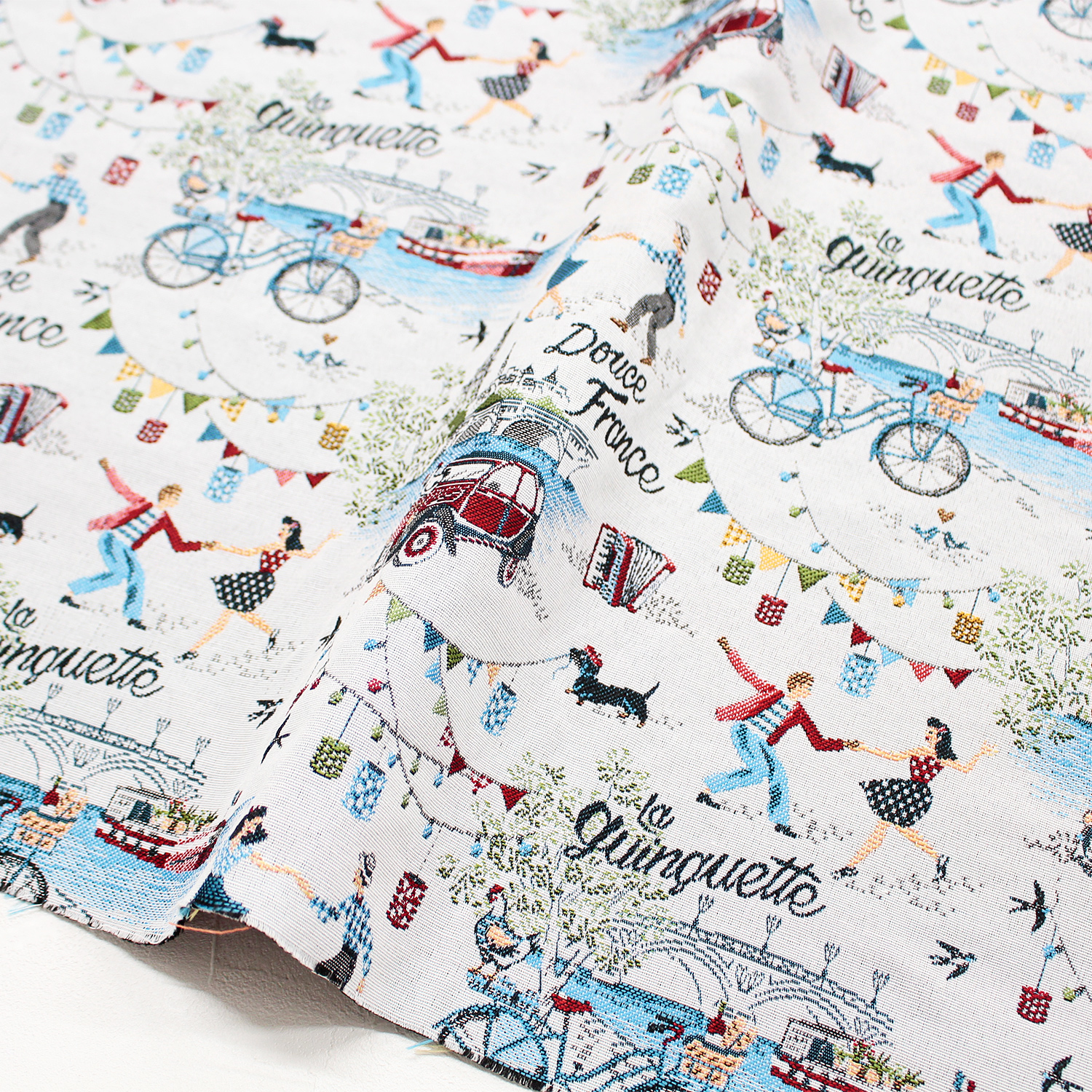 DOUCEFRANCE-B-50 Jacquard SAFECO from france width 150cm 50cm/unit　(sheet)