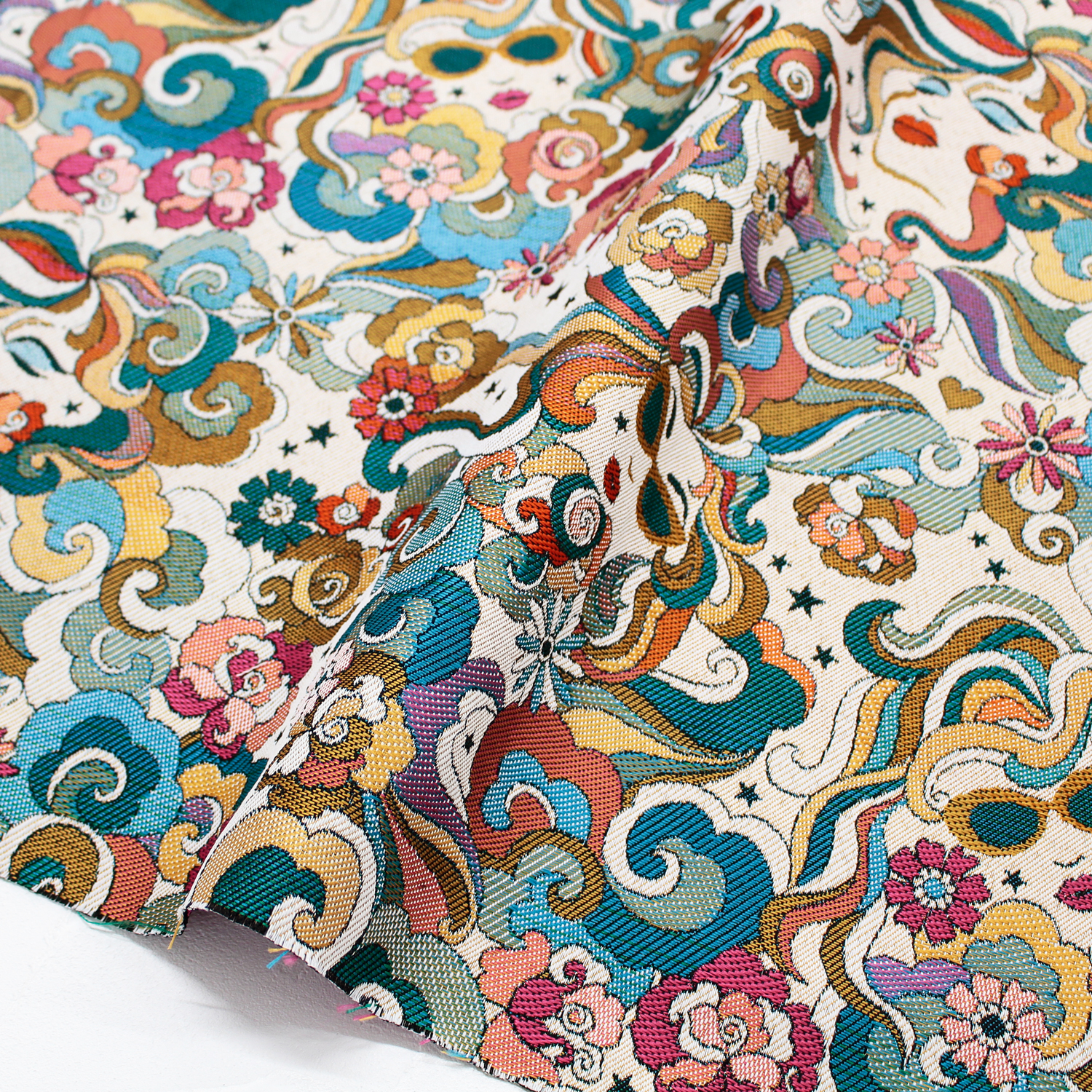 MARYL-E-50 Jacquard SAFECO from france width 150cm 50cm/unit　(sheet)
