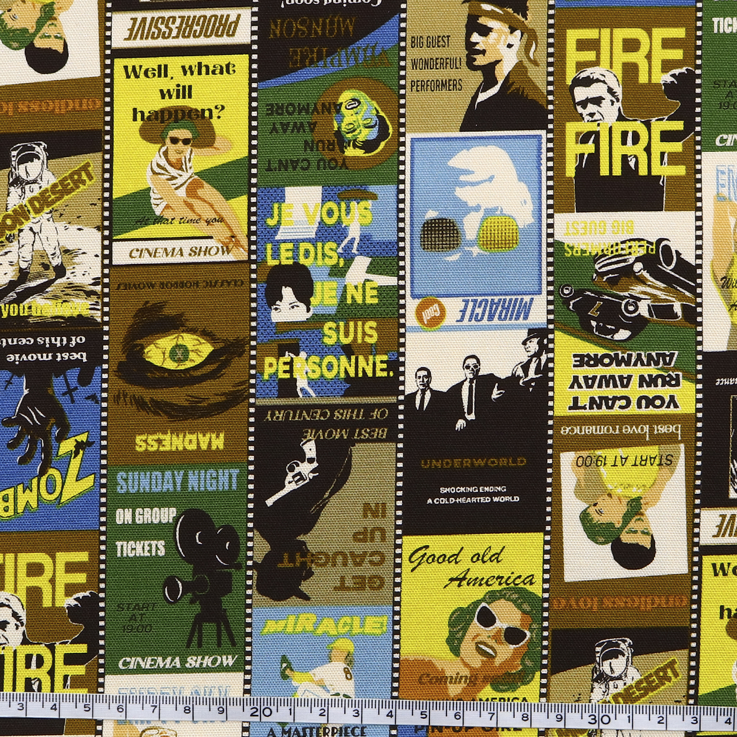 【1/28まで】【WEB限定・原反特価】■AP55201H-2B 映画 ポスター オックス プリント生地 原反 (巻)