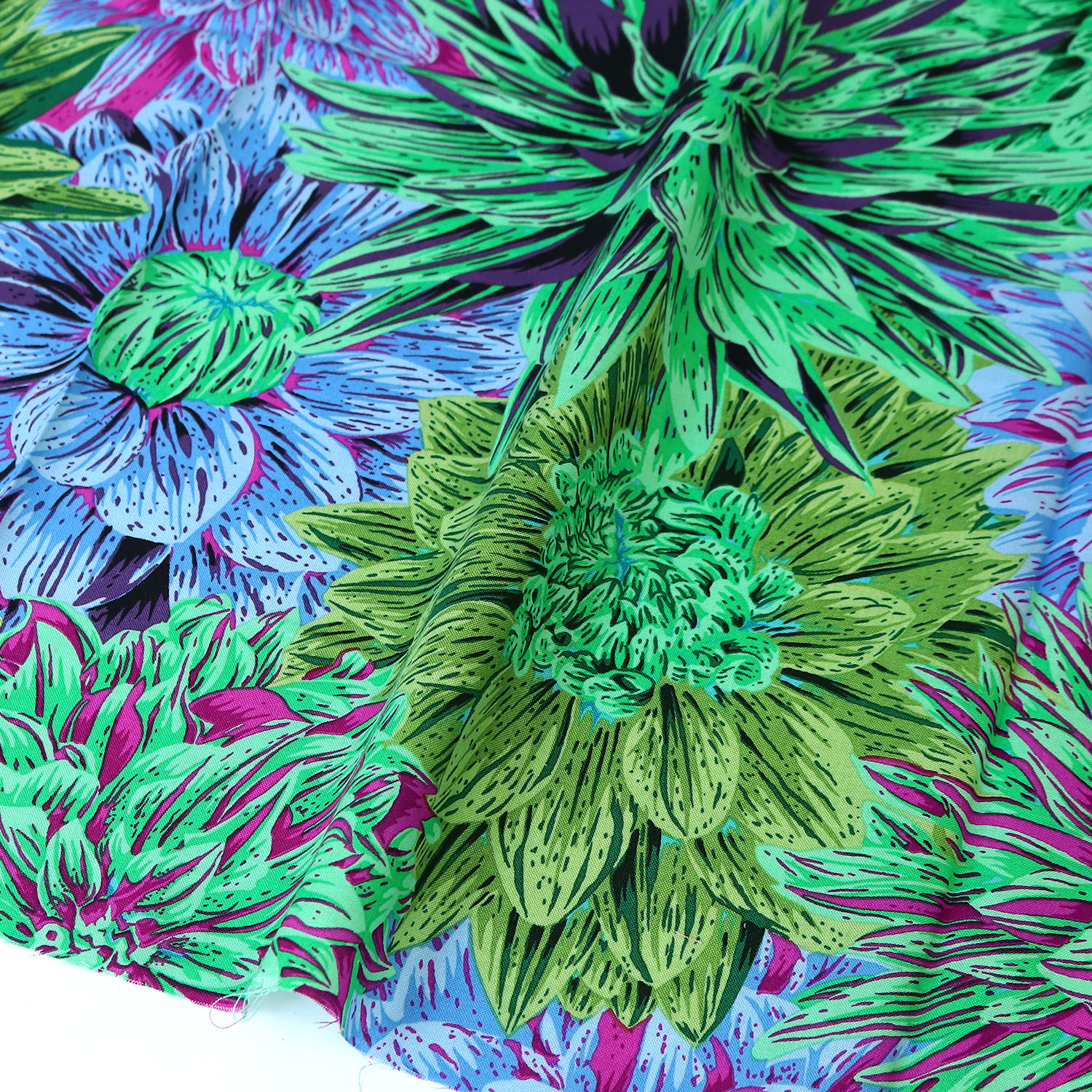 【2608新柄】FSP-975 大きい花柄 リアル USAプリント Kaffe Fassett ケイフ・ファセット FreeSpirit フリースピリット 1m単位 (m)