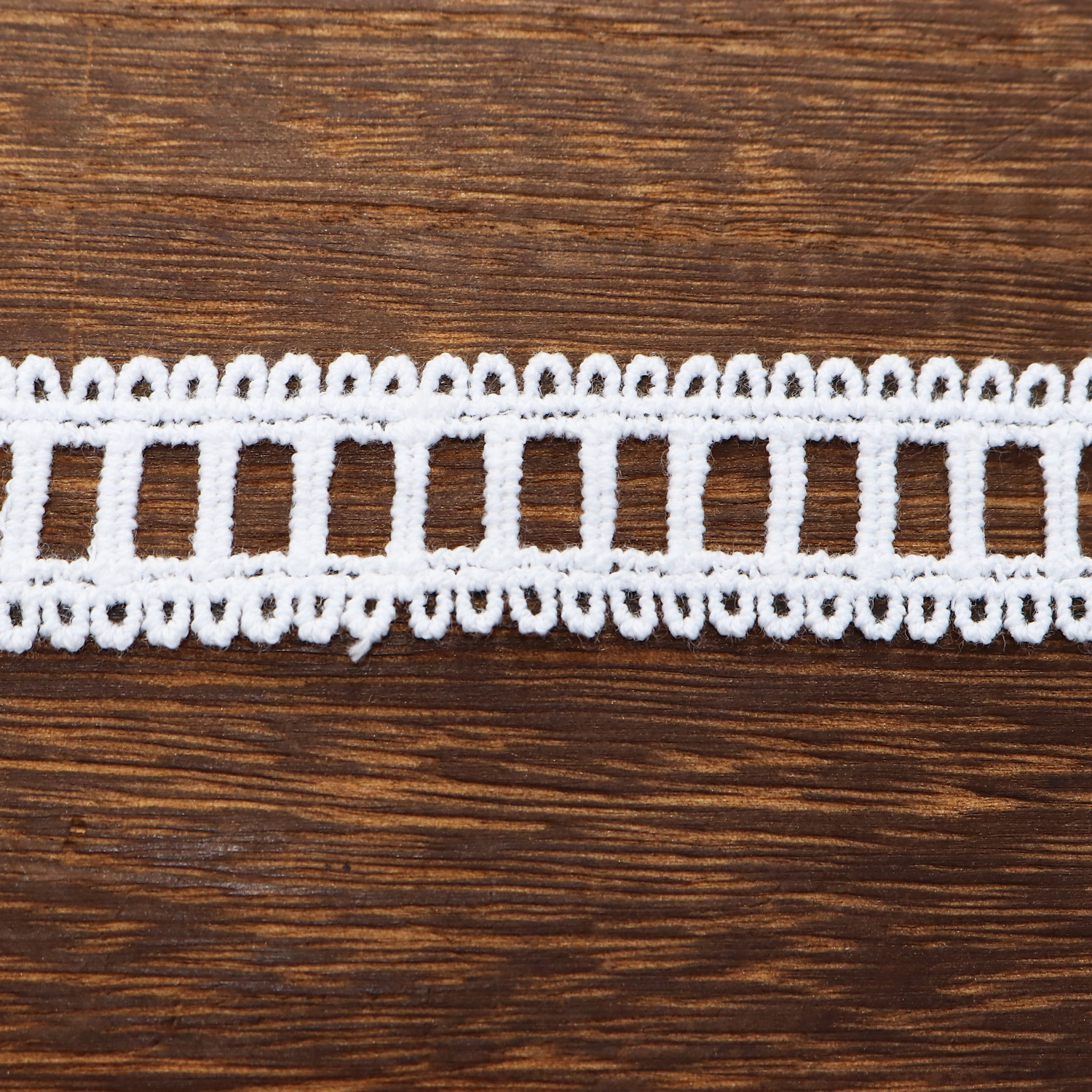 HML1009 モチーフレース 白 ピコハシゴ  巾約2.2cm×13.5m (巻)