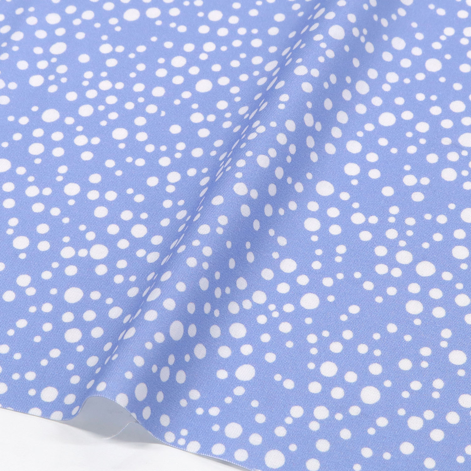 【2609再入荷】LORA692-758 水色地 ドット Loralie Designs ローラライデザインズ 1m単位 (m)