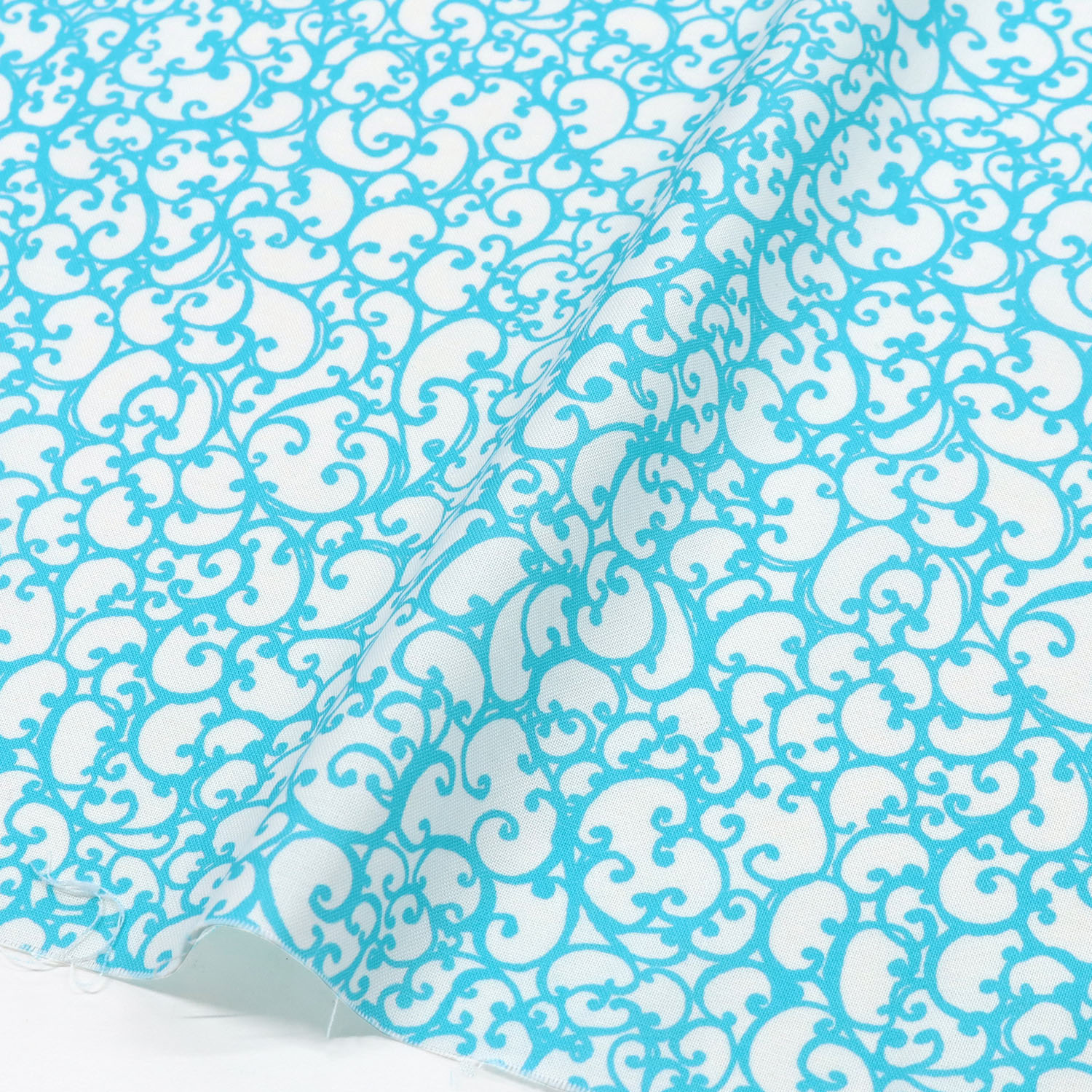 【2609再入荷】LORA692-759 ターコイズ 唐草 Loralie Designs ローラライデザインズ 1m単位 (m)