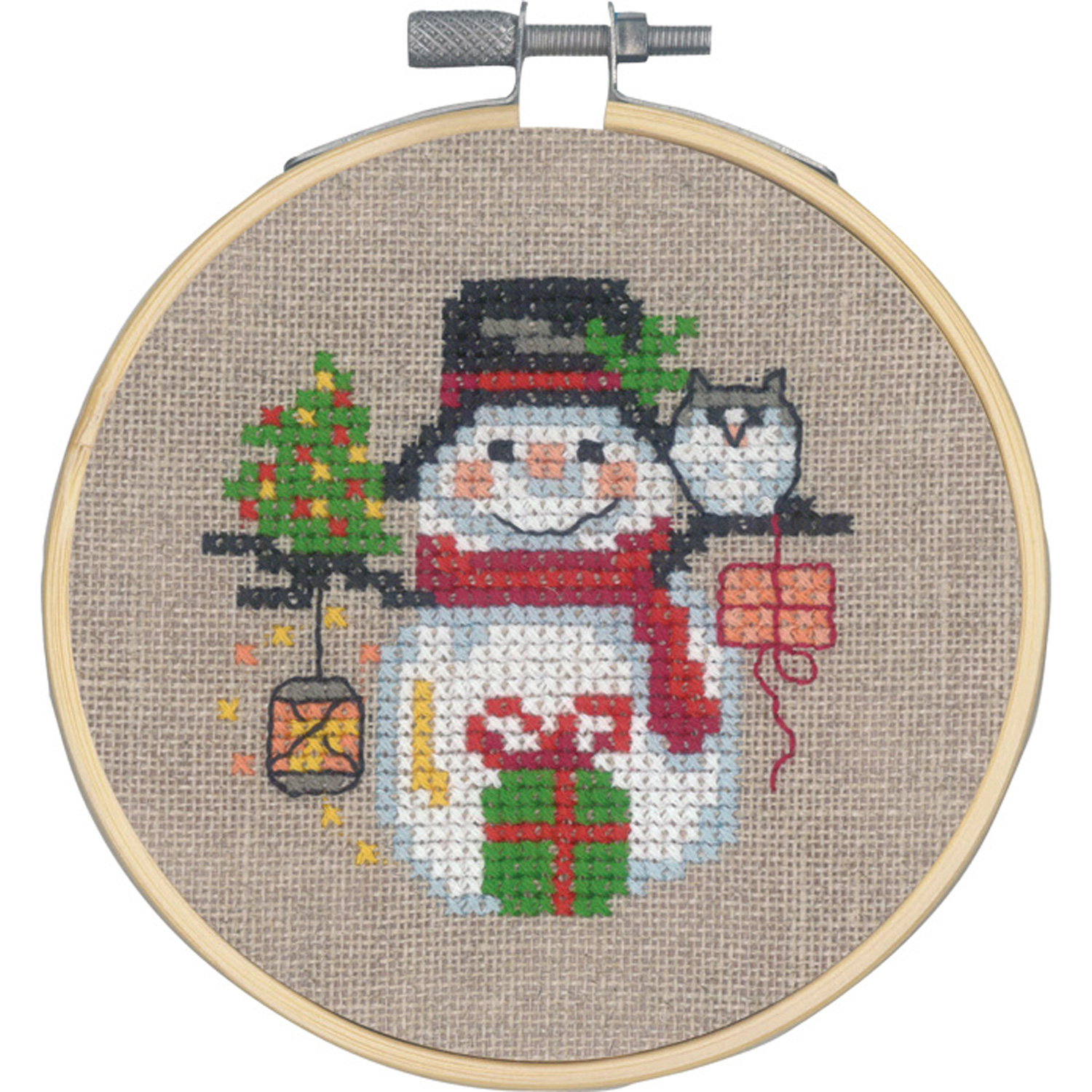 PMN13-1285 PERMIN Embroidery Kit Snowman (個)