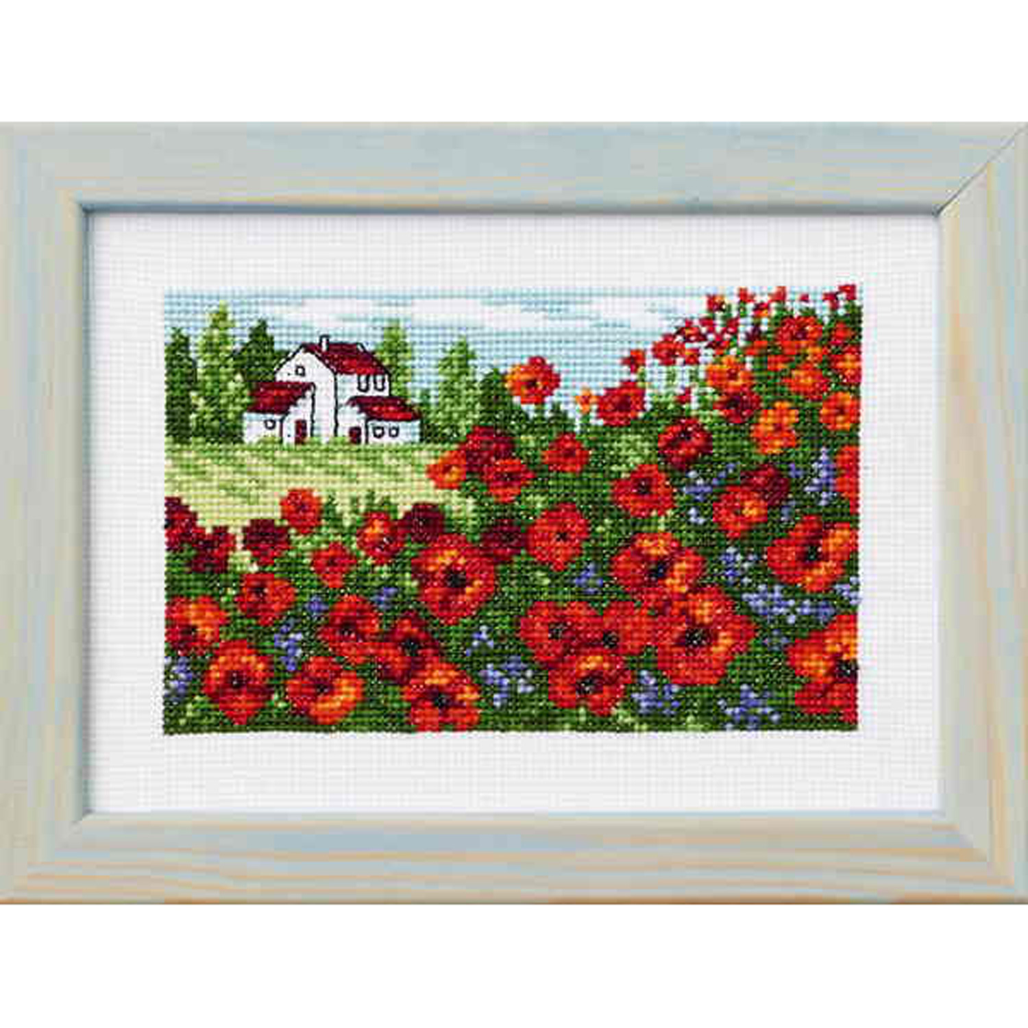 PMN13-1327 PERMIN Embroidery Kit Poppyfield (個)