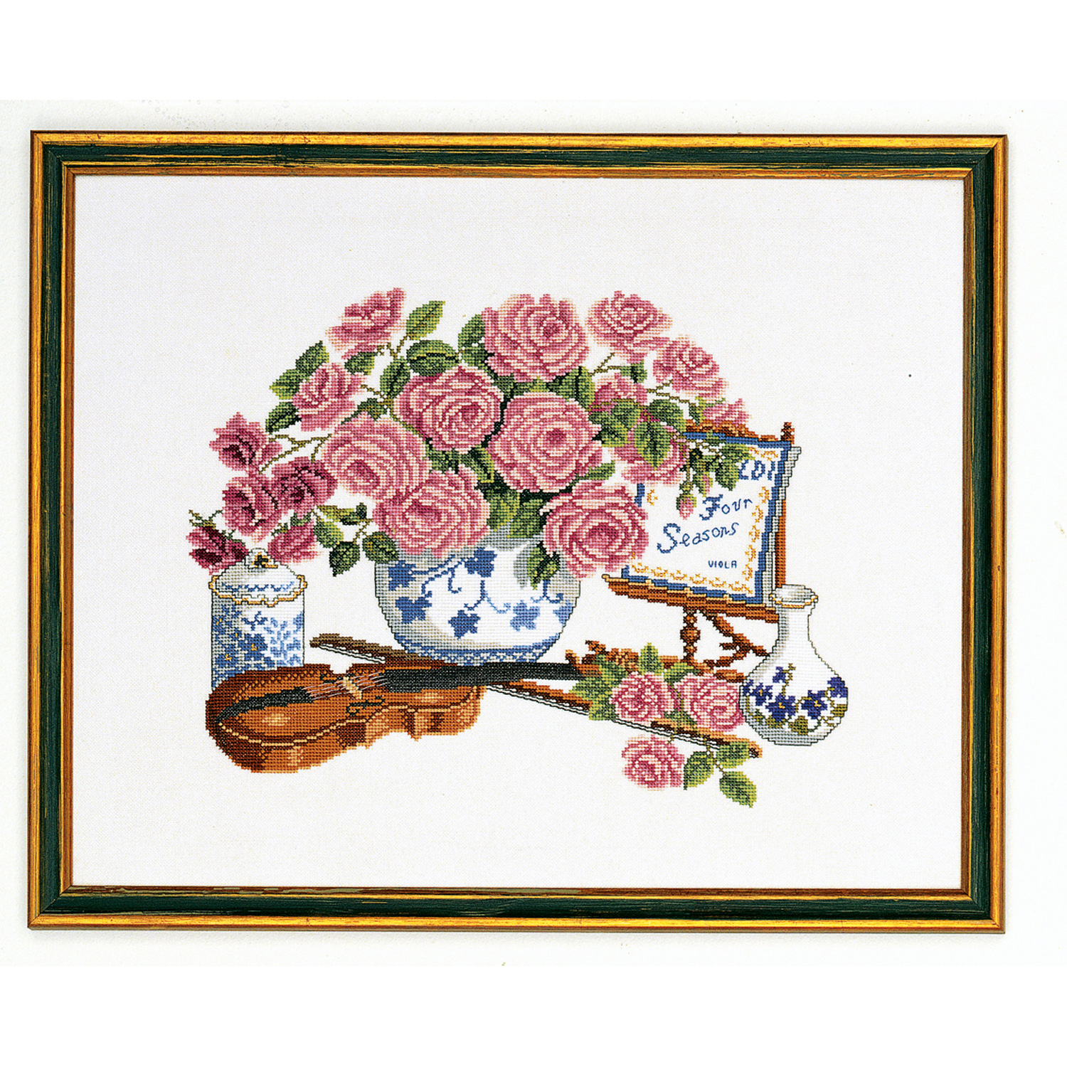 PMN14-103 PERMIN Embroidery Kit Roses & fiddle (個)