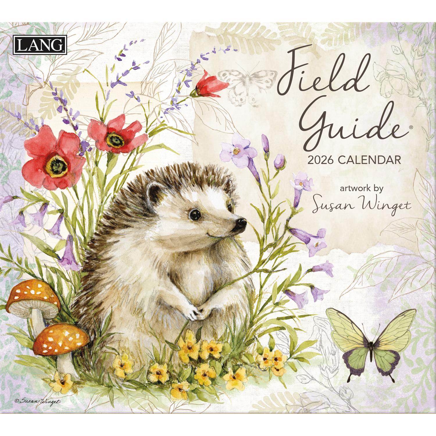 【予約販売】US5006 LANG Field Guide 2026 壁掛けカレンダー USA製 (冊)