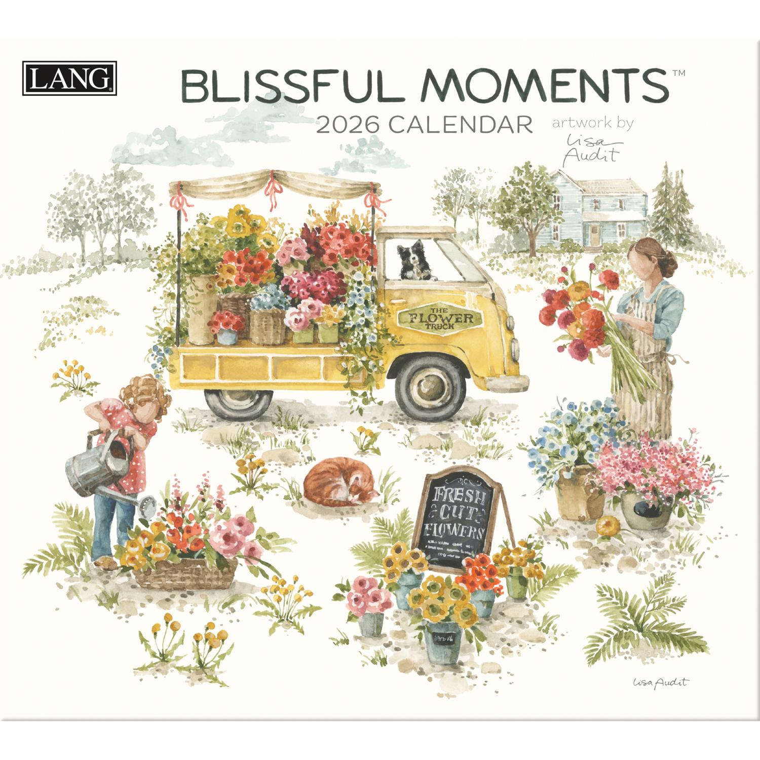 【予約販売】US5014 LANG Blissul moment 2026 壁掛けカレンダー USA製 (冊)