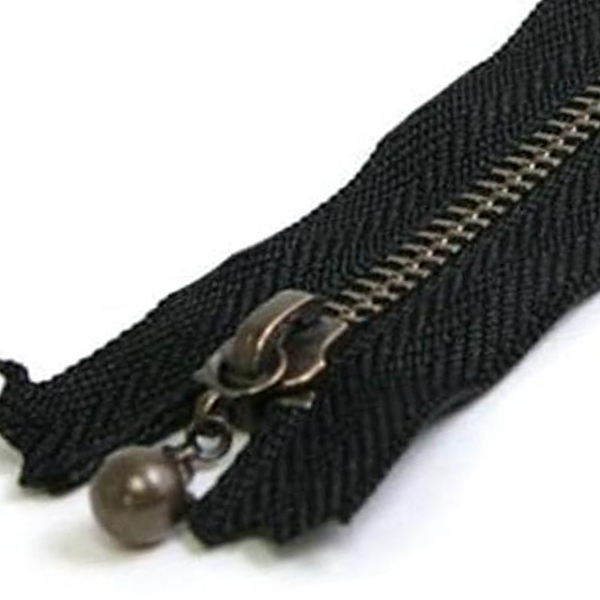 玉付ファスナー 金具アンティークコールド [10～40cm]